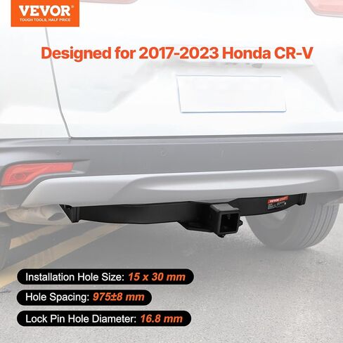 VEVOR Class 3 Trailer Hitch, 2-Inch Receiver, Q455B Steel Tube Frame, Compatible with 2011-2022 Jeep Grand Cherokee, Multi-Fit Hitch to Receive Ball Mount, Cargo Carrier, Bike Rack, Tow Hook, Black in Kuwait
