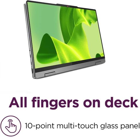 Lenovo Ideapad Flex 5i 2-in-1 Touchscreen Laptop, w/Lifetime Office & Win 11 Pro, Intel 10 Core 7 150U, 14" WUXGA 16:10 Touch Display, Fingerprint, Backlit KB, 16GB RAM, 512GB SSD, W/Accessories in Saudi Arabia