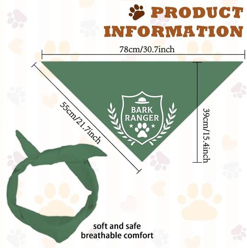 arricraft 1 Pc Pet Dog Bandana, 78x38cm Cowboys Theme Hats Boots Cow Skull Triangle Pet's Bandana Adjustable Comfortable Pet Bibs Washable Cotton Scarf Kerchief for Large Dog Pet Brown in Saudi Arabia