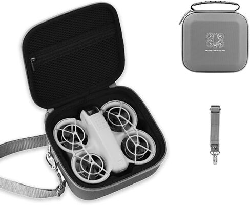 Neo Case for DJI Neo, Porable Travel Carrying Mini Storage Bag for DJI Neo Drone and Batteries Accessories, Black in Saudi Arabia