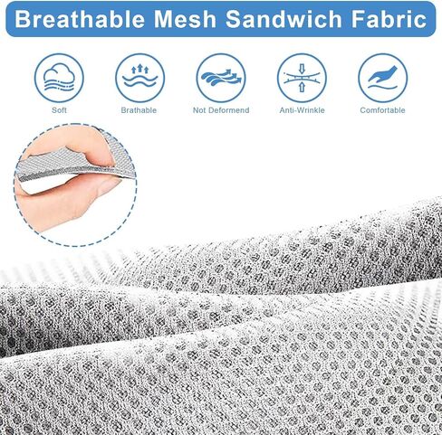 MOSNAI Yamaha Golf Cart Front Seat Cover for Drive G29 2007-2016 OEM Ordinary Seat Cushion, Breathable Polyester Mesh Cloth and Leather Combination Appearance, No Need Detaching Armrests in Saudi Arabia