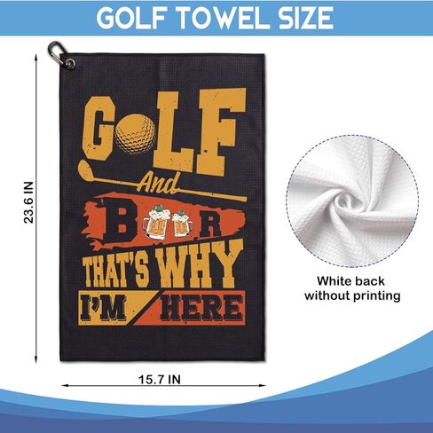 They See Me Rollin' They Hatin' Embroidered Golf Towels with Clip and Golf Brush with Retractable Extension Cord, Funny Golf Towel Gifts and Golf Accessories Set for Men Women Golfers Golf Fan in Saudi Arabia