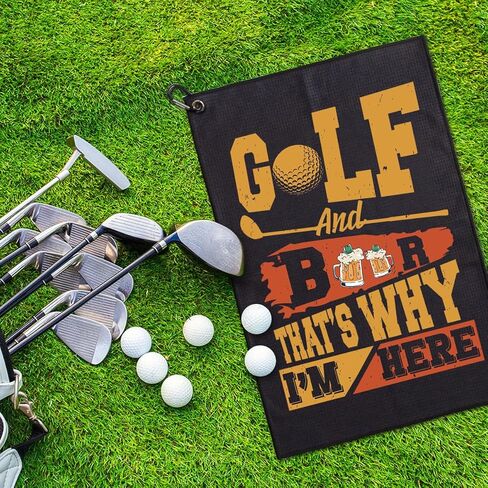 They See Me Rollin' They Hatin' Embroidered Golf Towels with Clip and Golf Brush with Retractable Extension Cord, Funny Golf Towel Gifts and Golf Accessories Set for Men Women Golfers Golf Fan in Saudi Arabia