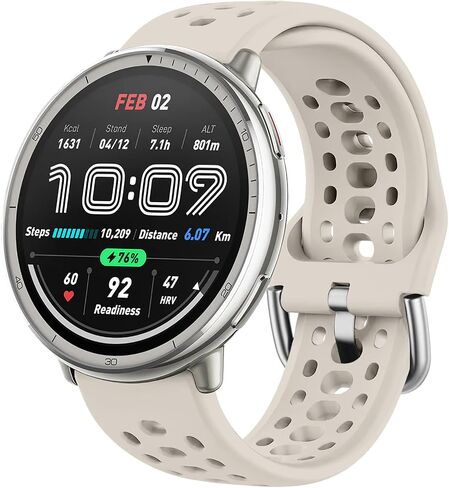 نطاقات مشاهدة السيليكون لـ AmazFit Active 2/Soft Sport Sweat Preglible Breplicible Strap لـ Amazfit GTS 4/4 Mini/3/2 Mini/2e in Kuwait