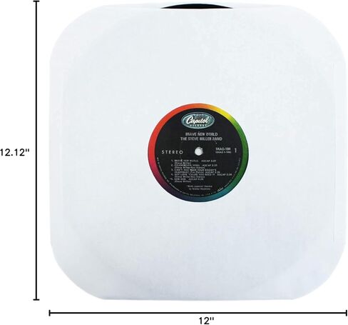 12" Vinyl Record Sleeves - Heavyweight White Paper Inner Sleeves - Archival Quality, Acid-Free! Set of 100#12IW in Kuwait