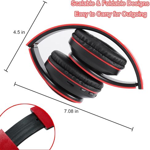 سماعات Bluetooth مع RGB ، سماعات بلوتوث لاسلكية قابلة للطي فوق الأذن ، مع مصابيح LED ملونة ، ستيريو HIFI السلكي ، بناء في الميكروفون ، للكمبيوتر/الكمبيوتر المحمول/الكمبيوتر اللوحي/الهاتف/التمرين/الاتصال (أبيض) in Saudi Arabia
