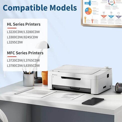 TN229 TN229XL High Yield Toner Cartridge Replacement for Brother TN229 with Brother MFC-L3780cdw HL-3280CDW HL-L3220CDW MFC-L3720CDW HL-L3295CDW Printers 4 Pack in Saudi Arabia