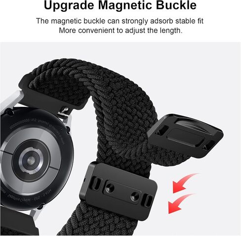نطاقات مضفر لـ Amazfit Bip 5 / Bip 6 Smart Watch Bands ، حزام بديل نايلون للرياضة 22 مم متوافق مع Amazfit Bip 5 / Bip 6 / Gtr 4 نطاقات النساء الرجال in Kuwait