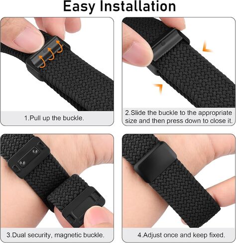 نطاقات مضفر لـ Amazfit Bip 5 / Bip 6 Smart Watch Bands ، حزام بديل نايلون للرياضة 22 مم متوافق مع Amazfit Bip 5 / Bip 6 / Gtr 4 نطاقات النساء الرجال in Kuwait