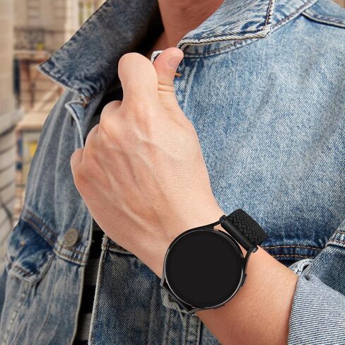 نطاقات مضفر لـ Amazfit Bip 5 / Bip 6 Smart Watch Bands ، حزام بديل نايلون للرياضة 22 مم متوافق مع Amazfit Bip 5 / Bip 6 / Gtr 4 نطاقات النساء الرجال in Kuwait