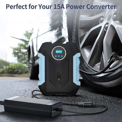 15A AC to DC Converter 180W/7.64FT/110V-240V to 12V Car Cigarette Lighter Socket AC/DC Power Supply Adapter for Inflator, Car Refrigerator, Car Vacuum Cleaner, and Other Car Devices C15 in Kuwait