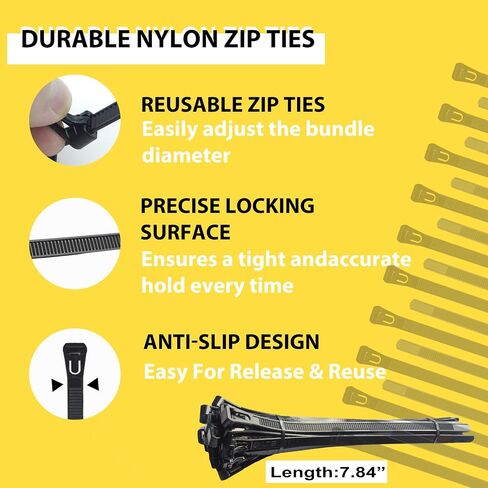 Magnetic Cable Zip Mounts Magnetic Cable Holder 22mm Multipurpose Magnet Wire Management Bases with 7.84" Reusable Zip Ties for Cord Organizer (10Magnets, 20 Cable Ties) in Saudi Arabia