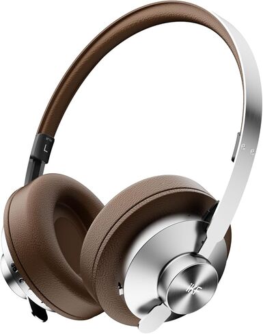 سماعات رأس Bluetooth اللاسلكية IKF Metal ، وإلغاء الضوضاء النشط ، وبرامج التشغيل Hi-Reseens 40mm ، و 5-Mic ENC للمكالمات الواضحة ، والتشغيل 75 ساعة ، ووضع Aux السلكي ، والتطبيق القابل للتخصيص ، والبني القديم (الأسود) in Kuwait