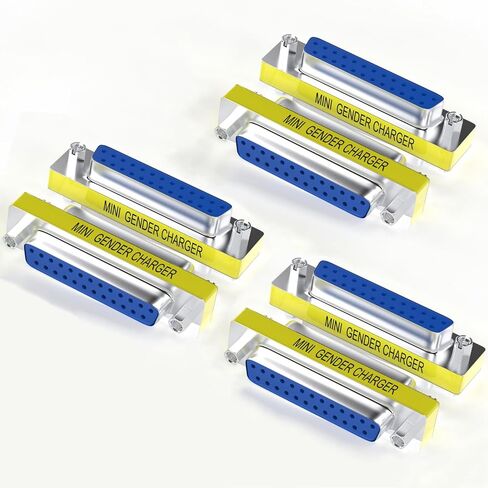 Warmstor 6-Pack 25Pin RS232 Serial Cable DB25 Male to Male/Female to Female Mini Gender Changer Adapter Coupler Connector in Saudi Arabia