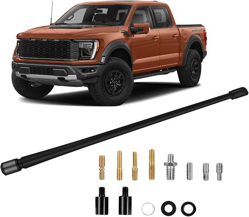 MODIGT 13 بوصة راديو راديو هوائي صاري متوافق مع 2009-2024 Chevy Silverado 1500 2500 3500 و GMC Sierra المصممة لاستقبال FM/AM محسّن in Kuwait
