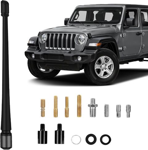 MODIGT 13 بوصة راديو راديو هوائي صاري متوافق مع 2009-2024 Chevy Silverado 1500 2500 3500 و GMC Sierra المصممة لاستقبال FM/AM محسّن in Kuwait
