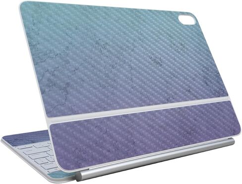ألياف الكربون الجلد متوافق مع لوحة مفاتيح Apple Magic لـ iPad Air 13 بوصة (M3) 2025 - رخام التدرج - غطاء ملصق واقي فينيل 3M - سهل التطبيق | صنعت في الولايات المتحدة الأمريكية من قبل Mayyskins in Kuwait