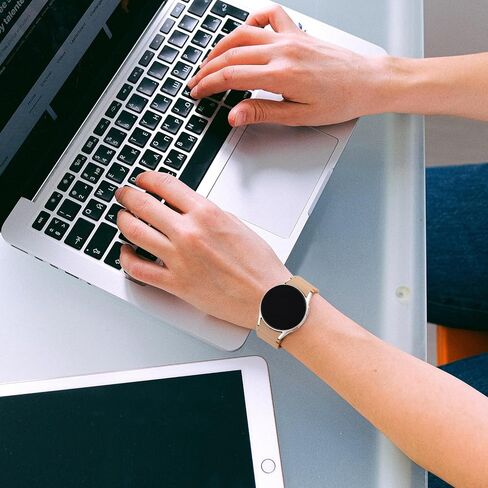 العصابات الرياضية لـ Samsung Galaxy Watch 7 6 5 4 Fe Band 40mm 44mm Men Women ، No Gap Soft Silicone Strap لـ 47mm 43mm/Classic 46mm 42mm/5 Pro 45mm ، 4 Pack in Kuwait