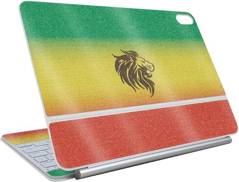 ألياف الكربون الجلد متوافق مع لوحة مفاتيح Apple Magic لـ iPad Air 13 بوصة (M3) 2025 - رخام التدرج - غطاء ملصق واقي فينيل 3M - سهل التطبيق | صنعت في الولايات المتحدة الأمريكية من قبل Mayyskins in Kuwait