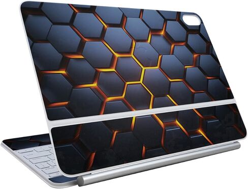ألياف الكربون الجلد متوافق مع لوحة مفاتيح Apple Magic لـ iPad Air 13 بوصة (M3) 2025 - رخام التدرج - غطاء ملصق واقي فينيل 3M - سهل التطبيق | صنعت في الولايات المتحدة الأمريكية من قبل Mayyskins in Kuwait