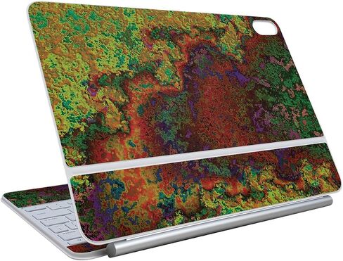 ألياف الكربون الجلد متوافق مع لوحة مفاتيح Apple Magic لـ iPad Air 13 بوصة (M3) 2025 - رخام التدرج - غطاء ملصق واقي فينيل 3M - سهل التطبيق | صنعت في الولايات المتحدة الأمريكية من قبل Mayyskins in Kuwait