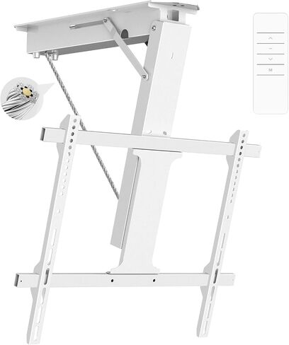 Electric Ceiling TV Mount with Remote VESA Mount Flip Down Pitched Roof Motorized TV Mount Bracket for 32 to 70 Inch Flat and Curved Screen TVs in Saudi Arabia