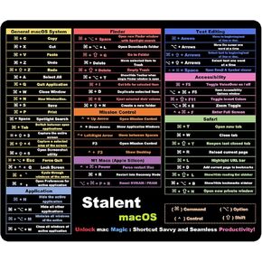 Computer Office Shortcuts Mousepad, Excel/Word/PPT Shortcut Cheat Sheet Mat, Desk Mat for Decor, Non-Slip Keyboard Mat, Employee Appreciation Gifts (Office, 11.8"x9.8" x0 .12" Small)