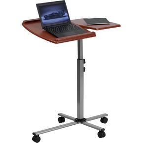 Flash Furniture Dunbar Angle و Leight Table Computer Computer Table مع TOP الكرز
