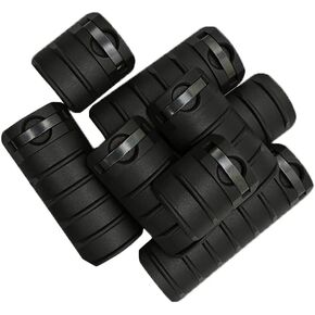 Single Picatinny Accessory Rail Set for Mlock 3 5 7 9 Slots Compatible 8 Pack in Black