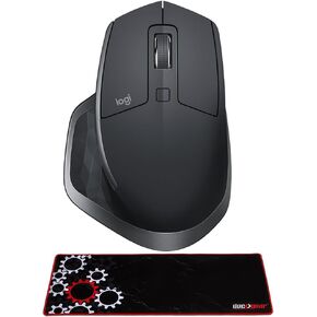 Logitech 910-005965 MX Master 2S Wireless Mouse Bundle with Deco Gear Large Extended Pro Gaming Mouse Pad Water Resistant Non-Slip 12 x 32 inch