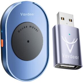 Vaydeer Undetectable Mouse Mover M4 ＆ Smart Mouse Jiggler, X3 Mini Mouse Mover, Noiseless, Simulates Realistic Mouse Movement, Driver-Free,Keeps PC Active