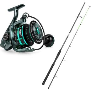 KastKing Kapstan Elite Spinning Reel & Kong Fishing Rod 8000