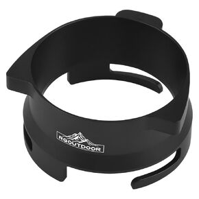54mm Dosing Funnel Espresso Puck Screen Set Grinder Trigger Portafilter Funnel and Filter Compatible with Breville 54mm Portafilters (Black)