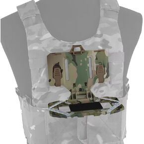 SINAIRSOFT Tactical Vest Phone Holder MOLLE Plate Carrier Phone Mount Folded Navigation Board