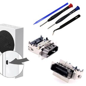 2 HDMI Port Replacement for Series S, Display Socket Jack Connector Repair for XSS Console, M1097399+Tools