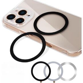 for MagSafe Ring Sticker,Metal Ring for All Phone Case,Compatible with MagSafe Accessories,Magnetic Wireless Charger/Wallet/Car Mount/Ring Holder, Mystery Box,5-8 Ppcs Black/White/Silver