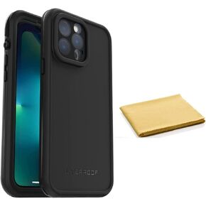 LifeProof FRĒ Series Waterproof Case with Magsafe for iPhone 13 Pro Max (Only) - with Cleaning Cloth - Non-Retail Packaging - Black