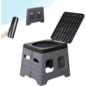 Camping Toilet for Adults - Portable Folding Toilet with Lid,Travel Portable Potty for Adults,Porta Potty Car portable potty