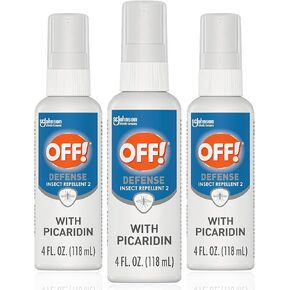 OFF! Defense Insect Repellent Spritz with Picaridin, 3 Pack, Bug Spray with Long Lasting Protection from Mosquitoes, 4 oz