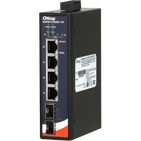 IDGPS-C1042GP+-BT - Industrial Unmanaged 2.5G PoE Switch, 4 x 2.5GBASE-T Ports and 2 x 1G/10GBase-X SFP Slots, IEEE 802.3bt, ORing Industrial Networking
