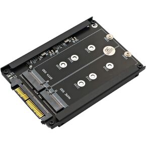 HLT 2 in 1 M.2 NVME SSD and B Key/B&M Key SSD to SFF-8639 U.2 with Frame Bracket - Retain mSATA SSD as 7mm 2.5" SATA Drive