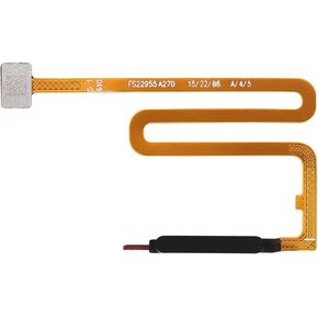 Power Button and Fingerprint Sensor Flex Cable Replacement for Samsung Galaxy A03s Black - Flex Cable Side Power On/Off Switch Control Button Connector Repair Parts for SM-A037U A037U1