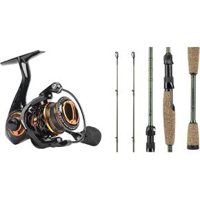 KastKing Zephyr 1000 SFS Spinning Reel – Ultralight Spin Finesse System Fishing Reel, KastKing Spartacus II Fishing Rods - IM6 Graphite Blanks Spinning Rods