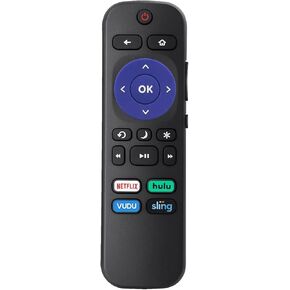 Replacement Remote fit for Sanyo HD Roku Smart LED TVs URMT21CND006 FW32R18FC FW32R19F FW40R48FC FW55R70F FW65R70F FW32R19FC FW40R49F FW43R49F FW50R49F FW55R79FC FW65R79FC FW43R49FC