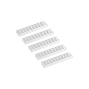 uxcell Electronics Cooler Dinkink for MOS GPU IC Silver 50 x 11 × 5 mm 5pcs