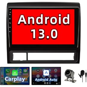 Binize Car Android 13 Stereo Radio Compatible with Toyota Tacoma 2005 2006 2007 2008 2009 2010 2011 2012 2013 2014 2015 Touch Screen Car Stereo Wireless Carplay/Android Auto Mirroring Link