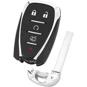 Replacement Car Key Fob for Chevy Malibu 2016-2021, Chevy Cruze 2016-2019, Chevy Camaro 2016-2021, Smart Proximity Keyless Entry Remote Control,433MHz ID46 Chip, 5 Button FCCID: HYQ4EA 13529662