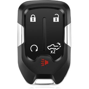 نوبات استبدال مفتاح FOB لـ GMC Sierra 2019 2020 2021 2022 Chevy Silverado 2019-2022 القرب الذكي الإدخال غير المفتاح التحكم عن بُعد 433 MHz FCC: HYQ1ES P/N: 13529632 13591396