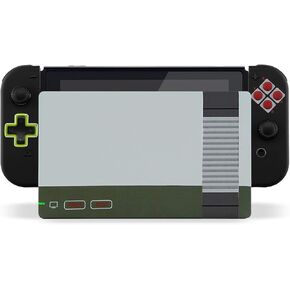 eXtremeRate Classics NES Style Soft Touch Joycon Housing Shell (D-Pad Version) with Full Set Buttons for Nintendo Switch, Replacement Faceplate for Nintendo Switch Dock – Joy-Con Dock NOT Included