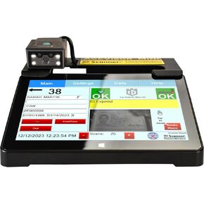AgeVisor Mini Countertop ID Scanner – Fast & Reliable Age Verification, Compact Design, for Bars, Retail, Nightclubs, and Liquor Stores – Scans Driver’s Licenses, State IDs, & Optional Passports